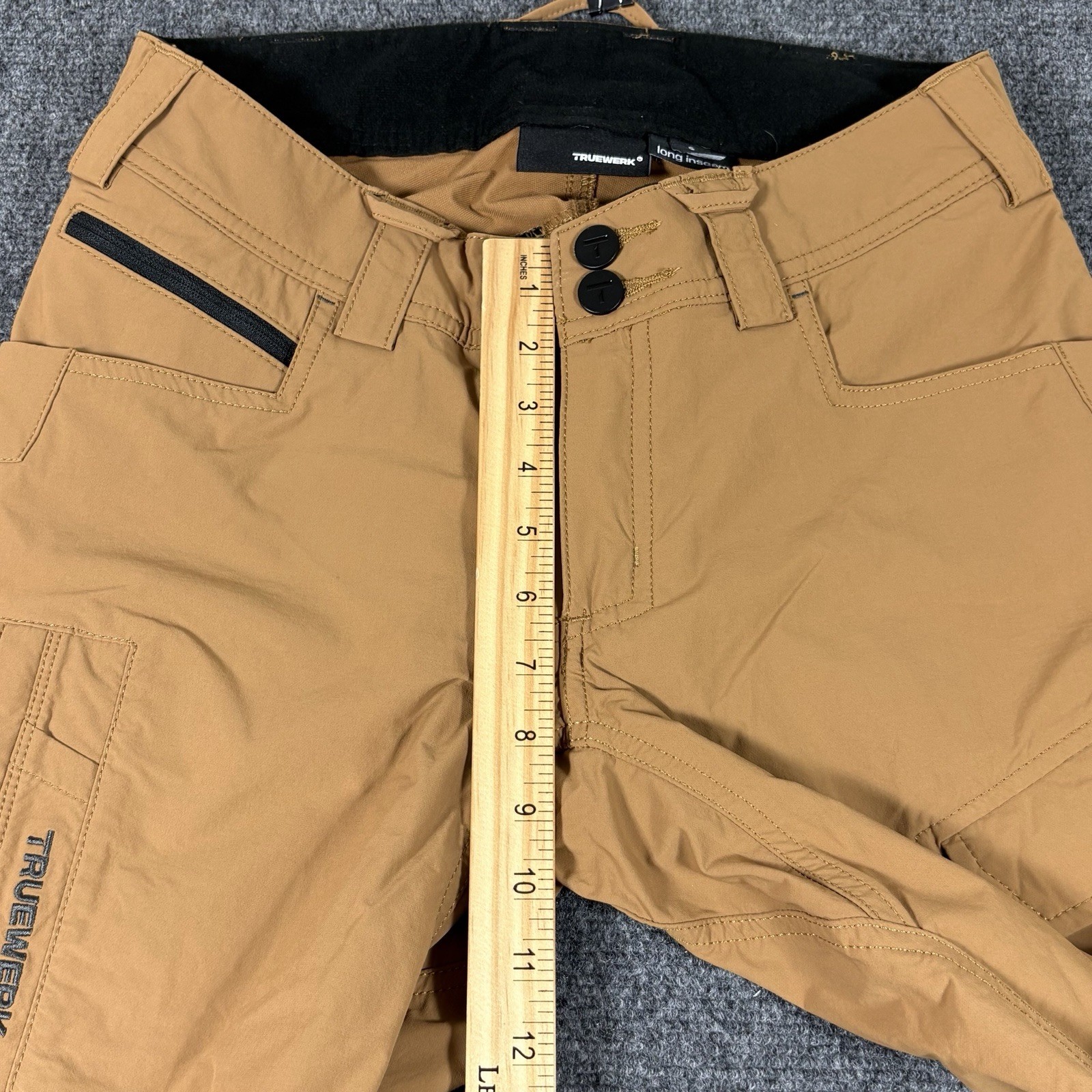Truewerk T1 Werkpant Pants Womens 6 Brown Cargo Workwear Stretch Nylon 29×31