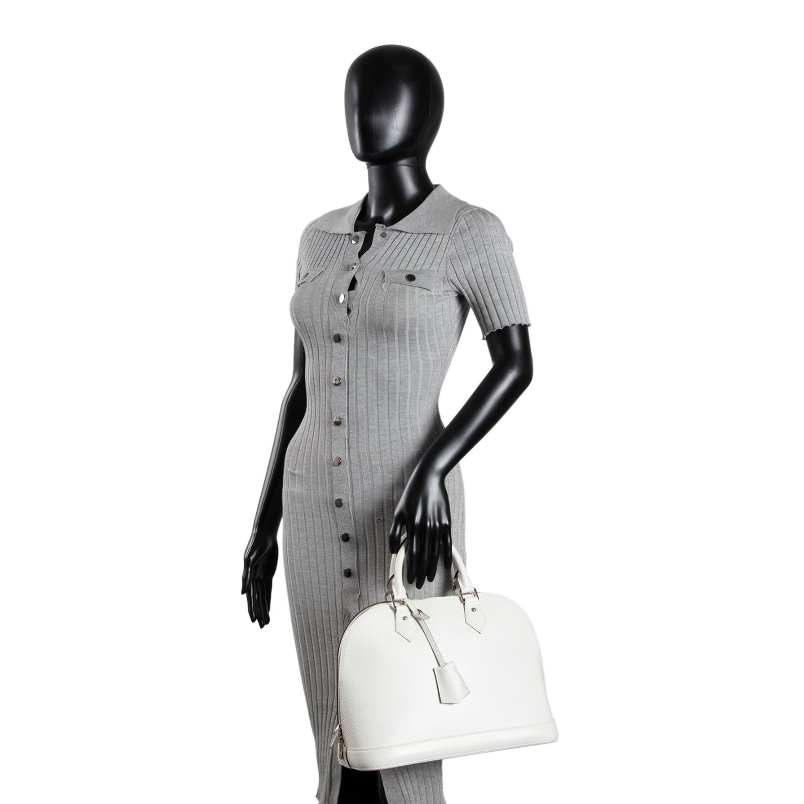 LOUIS VUITTON Alma MM Gris Epi