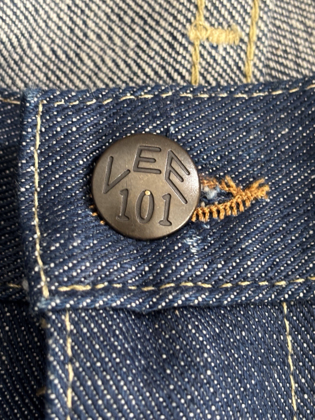 LEE Jeans 101 Japan Sanforized Selvedge Denim Made in Italy Men’s Size 36×32