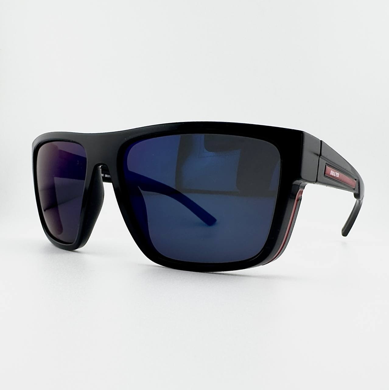 MATRIX MX064 Polarized Sunglasses Men Women Glossy Black Shield UV400 Driving