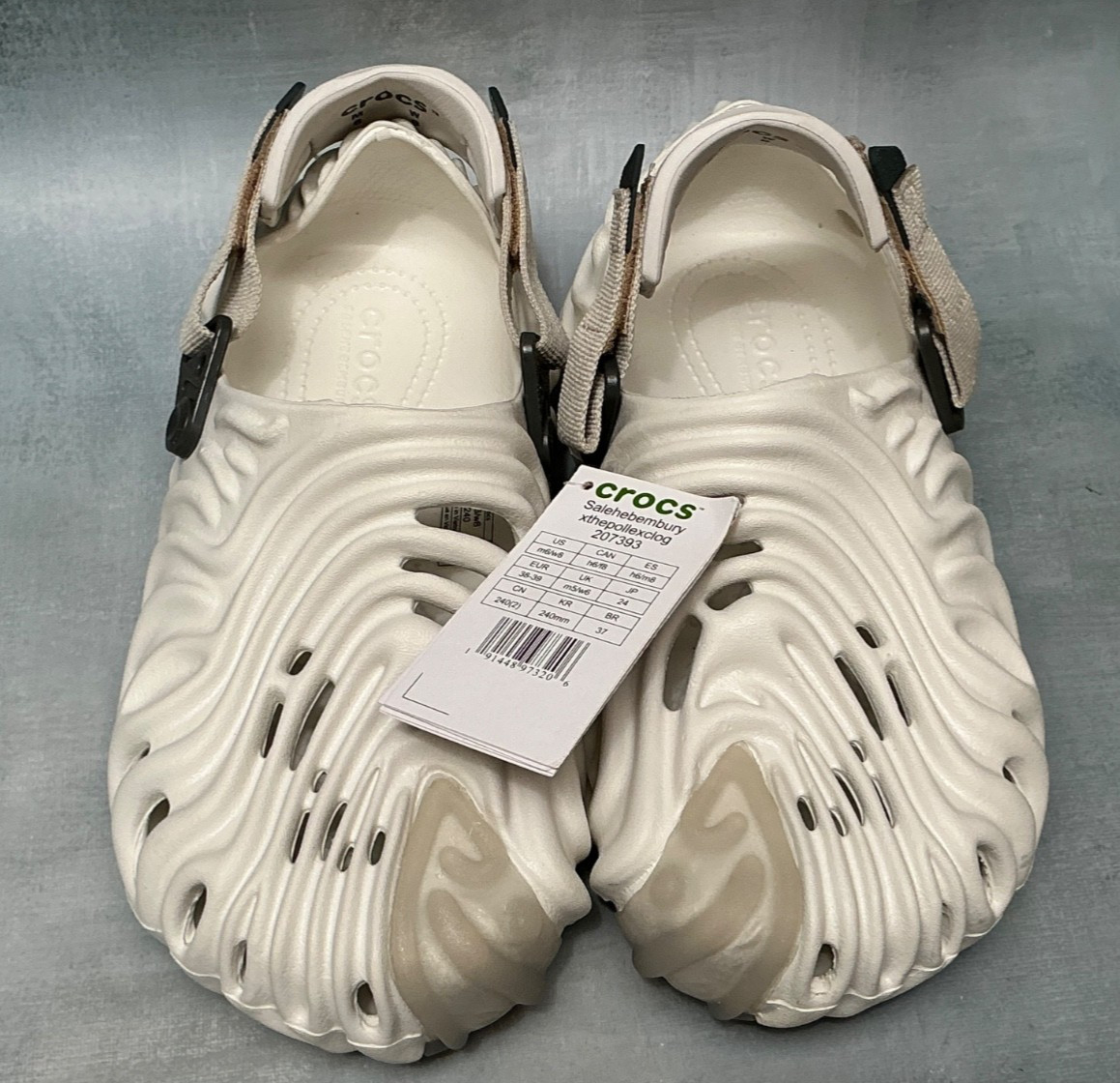 Crocs Salehe Bembury Pollex White Clog W/8 M/6 NWT