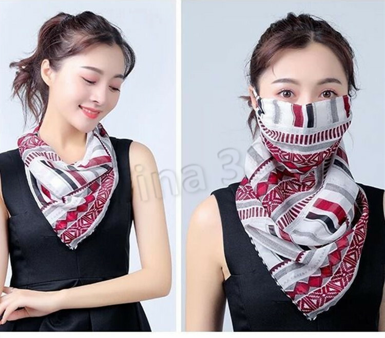 Women’s Reusable Face Mask Cover Scarf Washable Summer Outdoor Sun Protection US