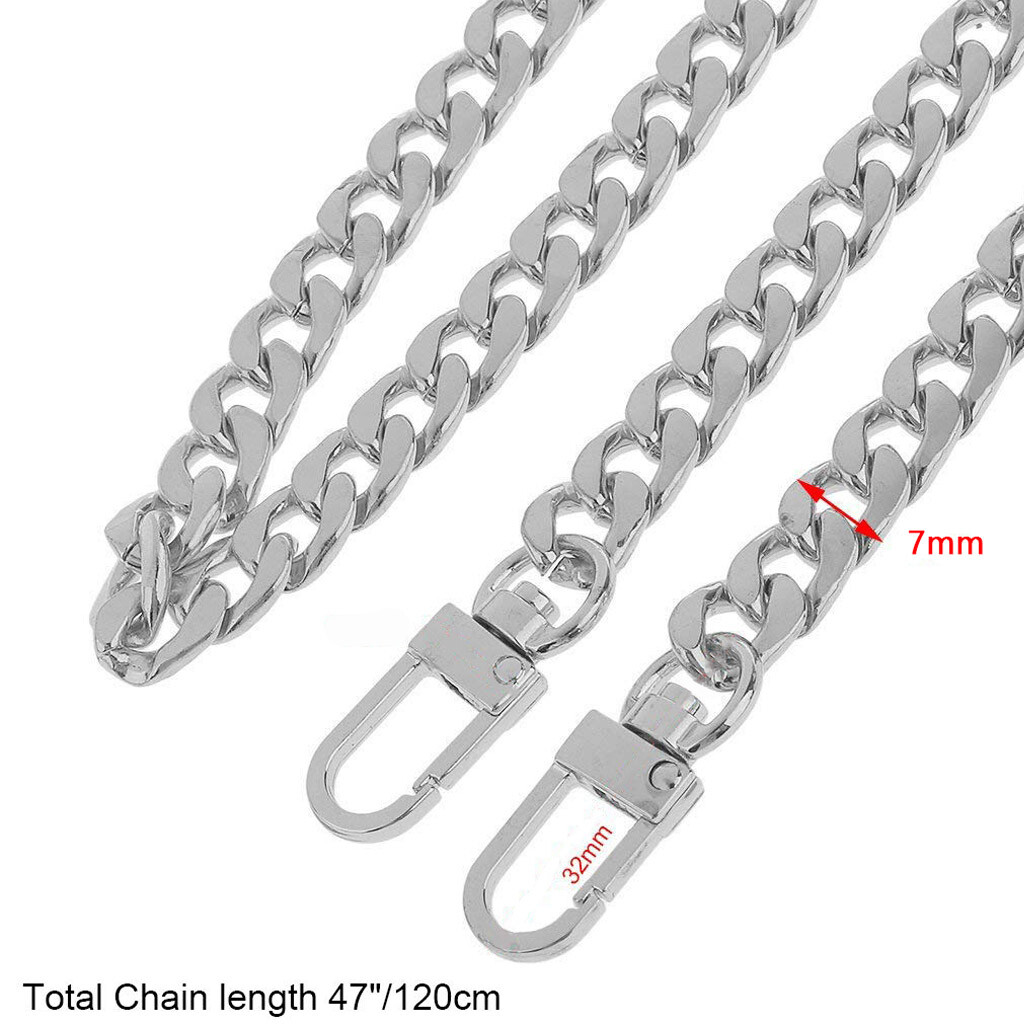47″ Replacement Purse Chain Strap Handle Shoulder Crossbody Handbag Bag Metal