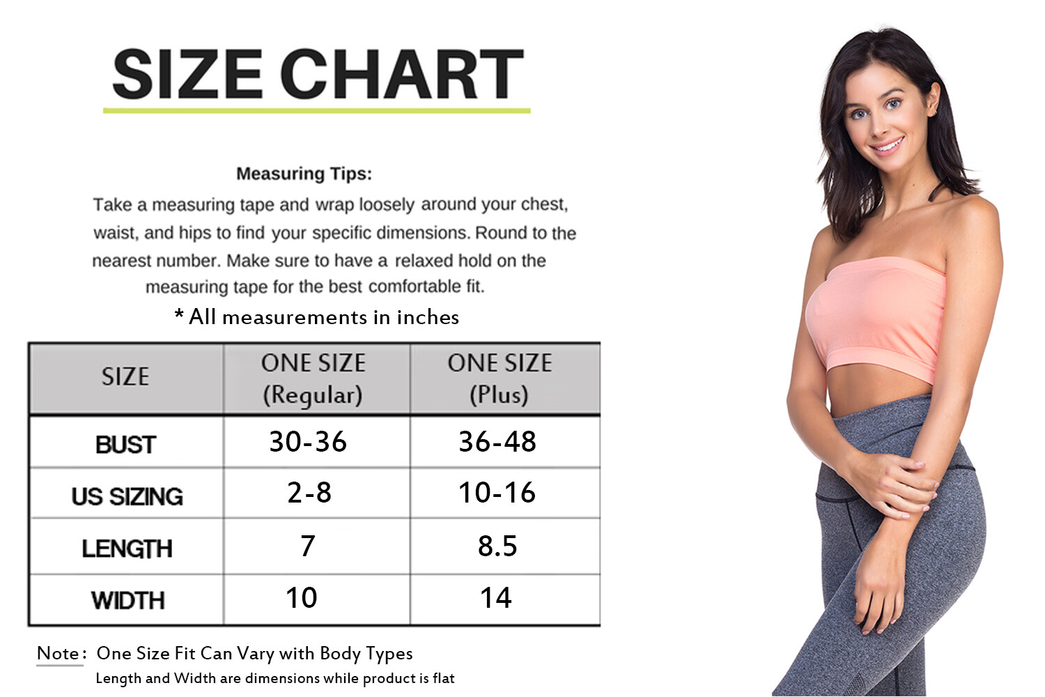 Seamless Tube Top Layering Bandeau Stretchable Spandex Bra REG and PLUS sizes