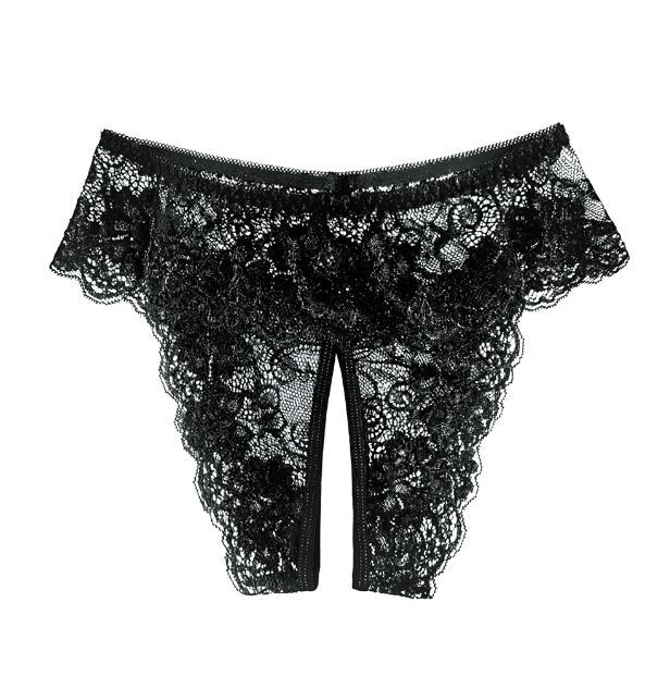 Sexy Womens Lace Panties Briefs Crotchles Ladies Cheeky Underwear Lingerie Thong