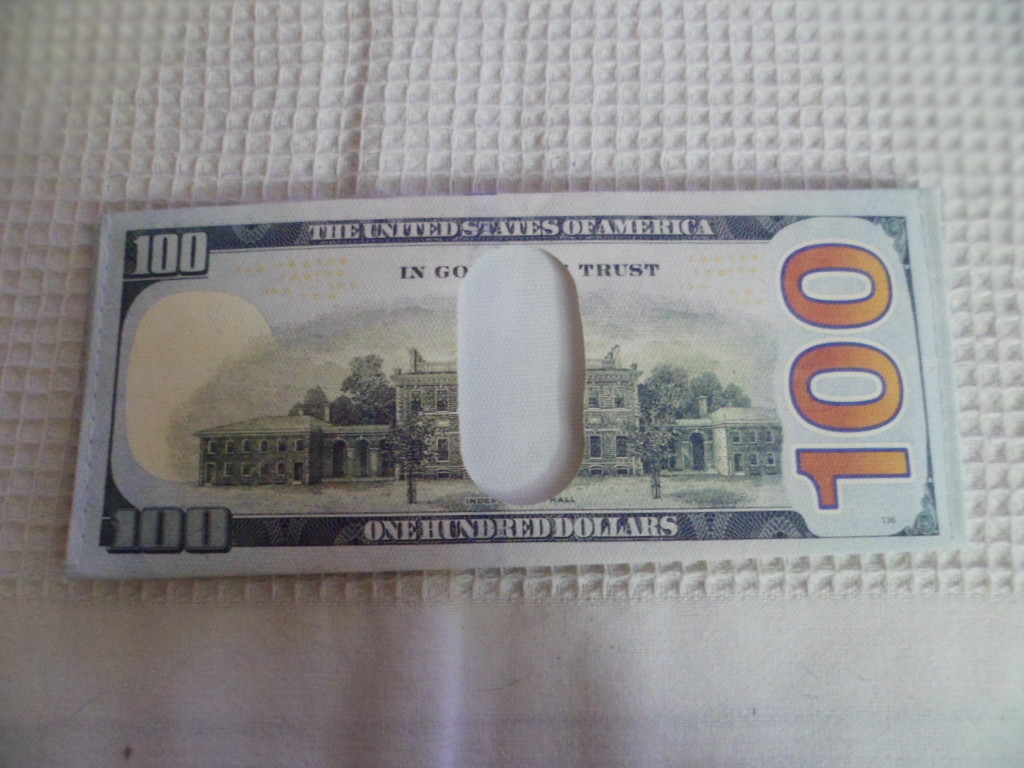 $100 Wallet Bifold 1Pocket 2Card Accessory New Fun Novelty Fashion Gift Lot of 2