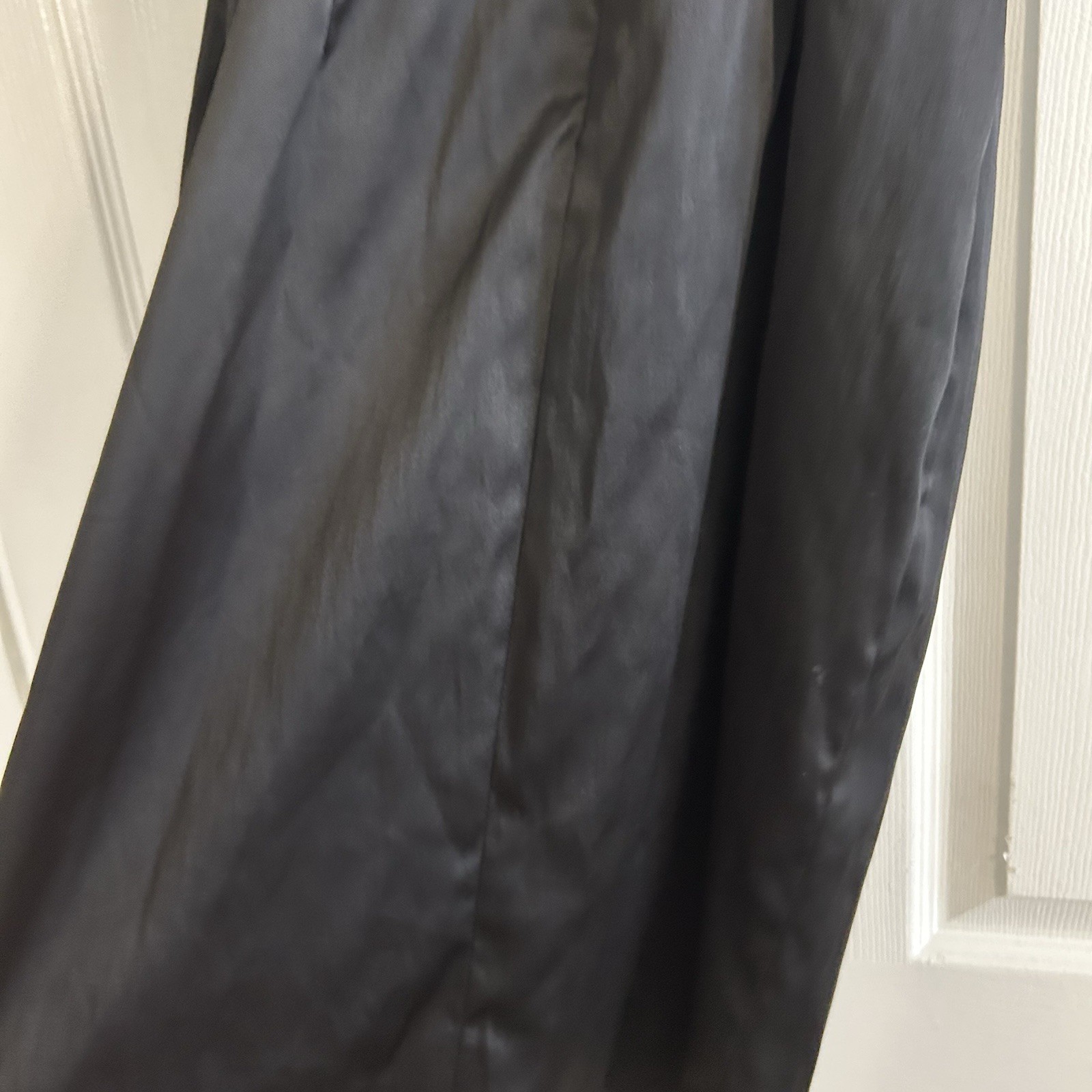Julian Johnson Mandalay Beaded Sequin Black Satin Silk Dress