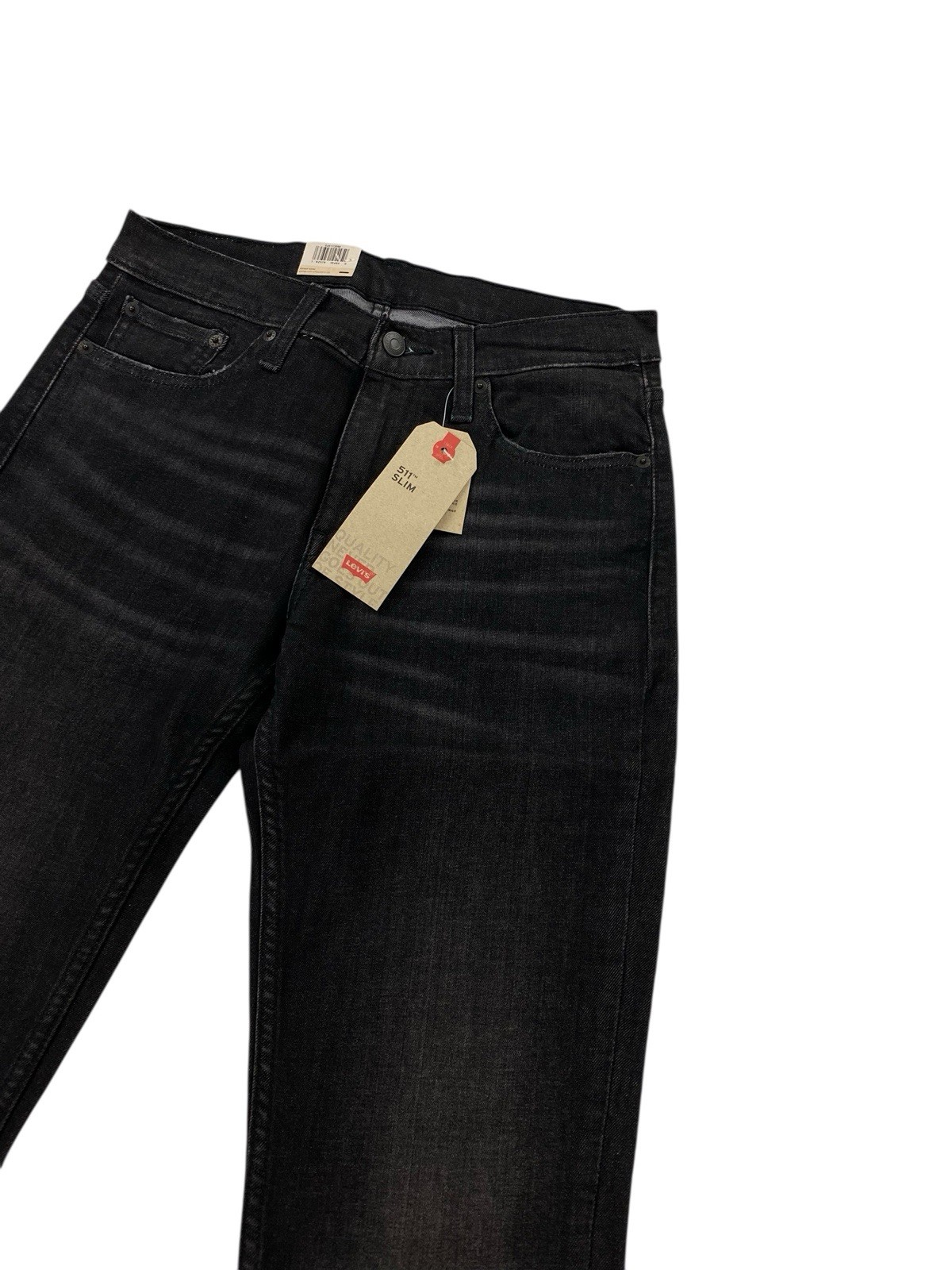 NEW Levi’s Strauss 511 Slim Stretch Black Mens Denim Jeans Size 30×32