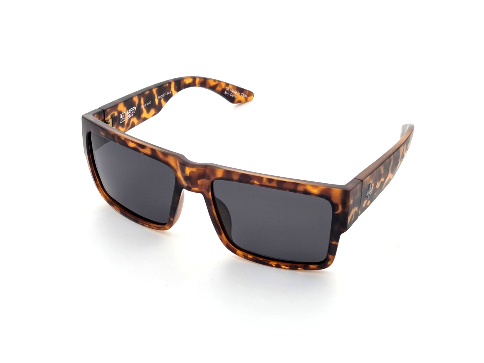 Men’s Cyrus Polarized Sunglasses Tortoise Frame Smoke Polarized Lens 140mm