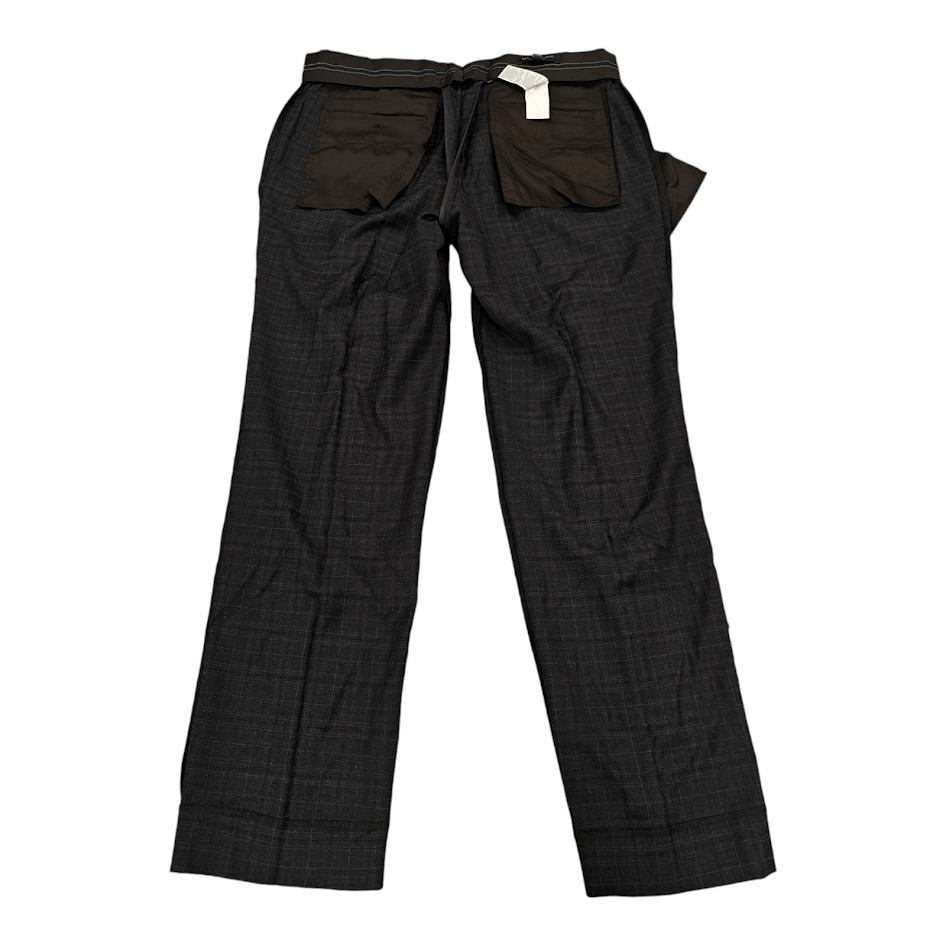 Banana Republic Slim Performance Dress Pant – Grey With Blue Stripes