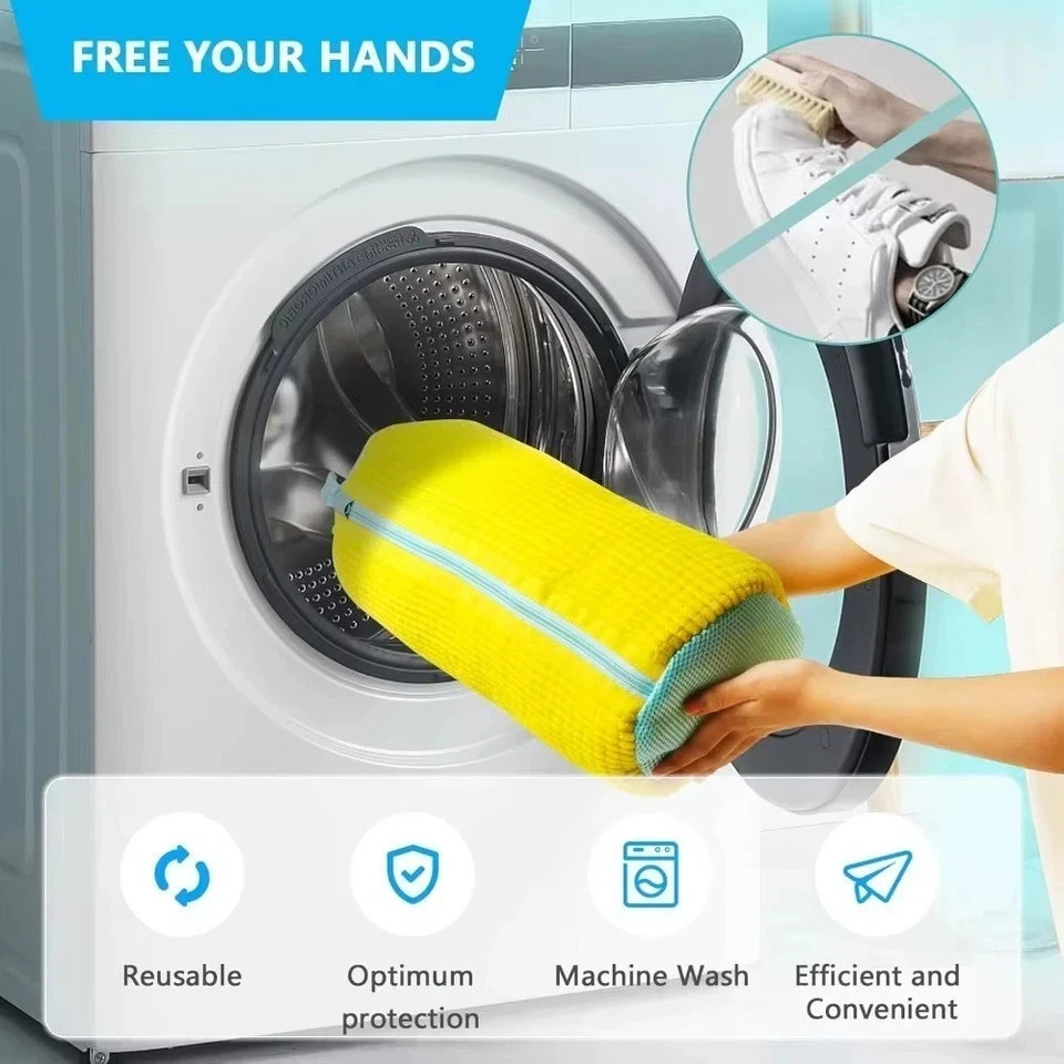 Durable Shoe Washing Machine Bag or brush for All Shoe Types,Ideal for Sneakers