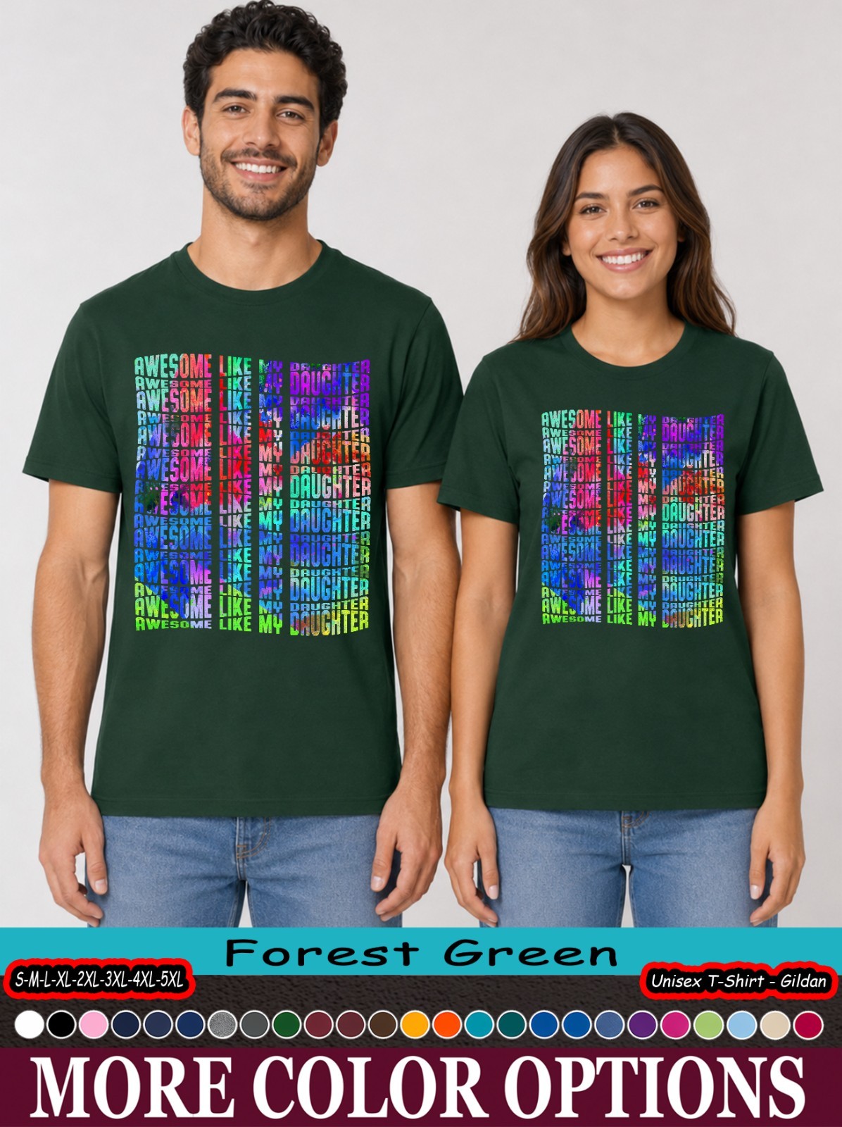 Awesome Like My Daughter Shirt, Proud Dad Father’s Day Gift T-Shirt
