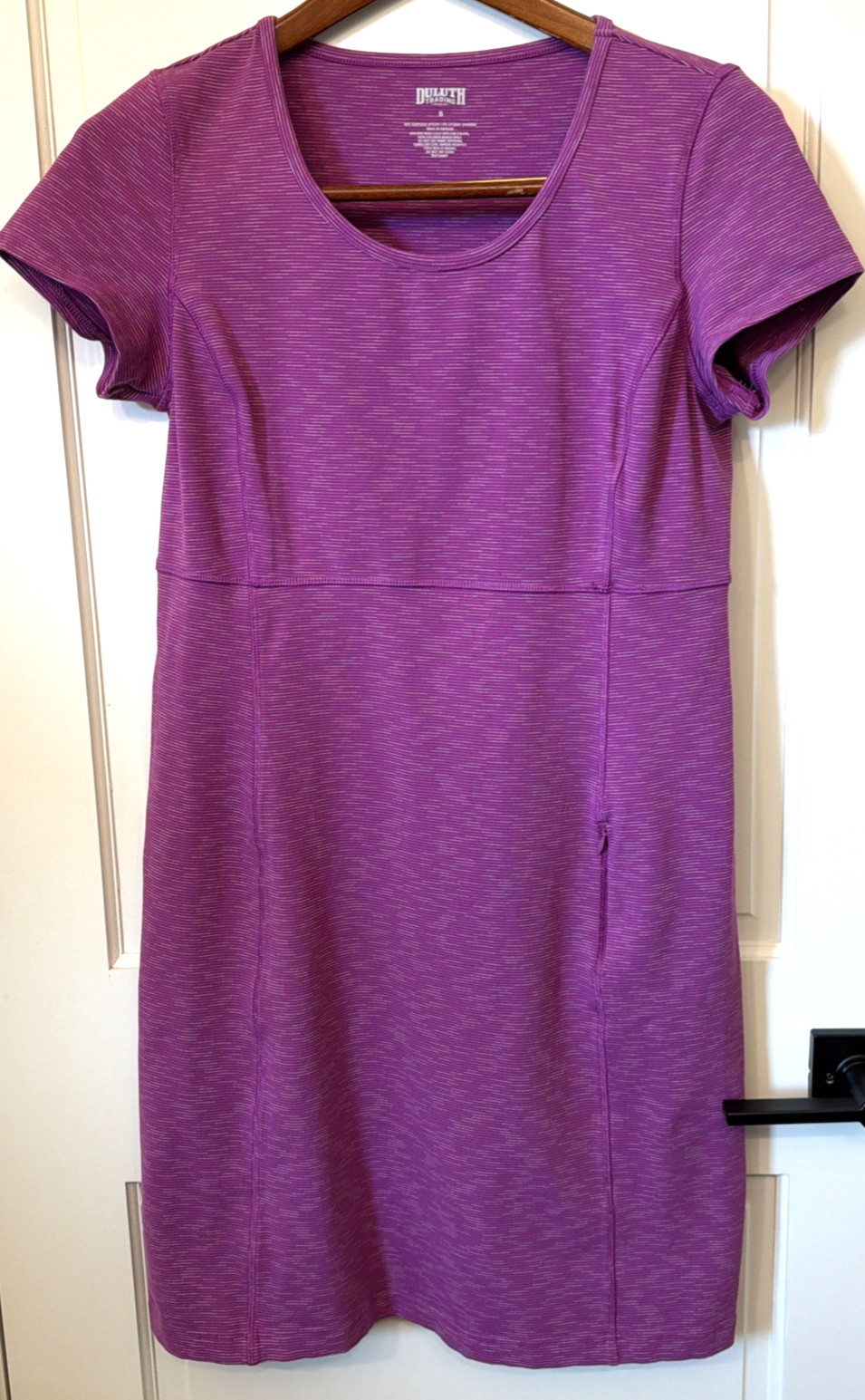 DULUTH Trading US Women’s S Pink Space Dye NoGA Classic Short Sleeves Dress