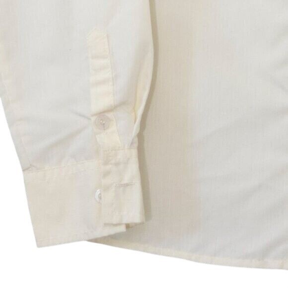 Byc Homme Woman Size XL Long Sleeve Ivory Button-Up Shirt