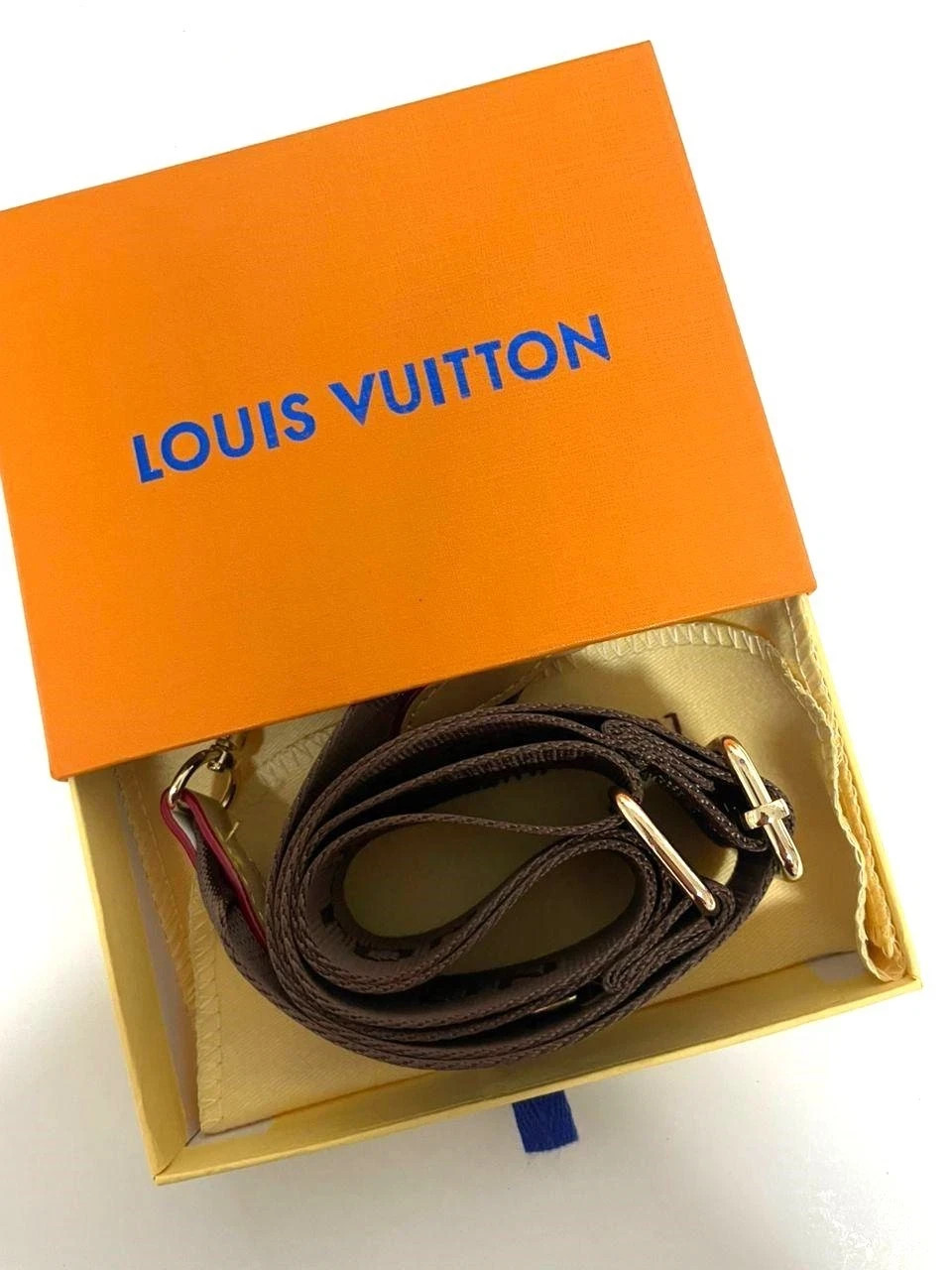 Louis Vuitton Shoulder Strap Adjustable Crossbody Shoulder Replacement Brown