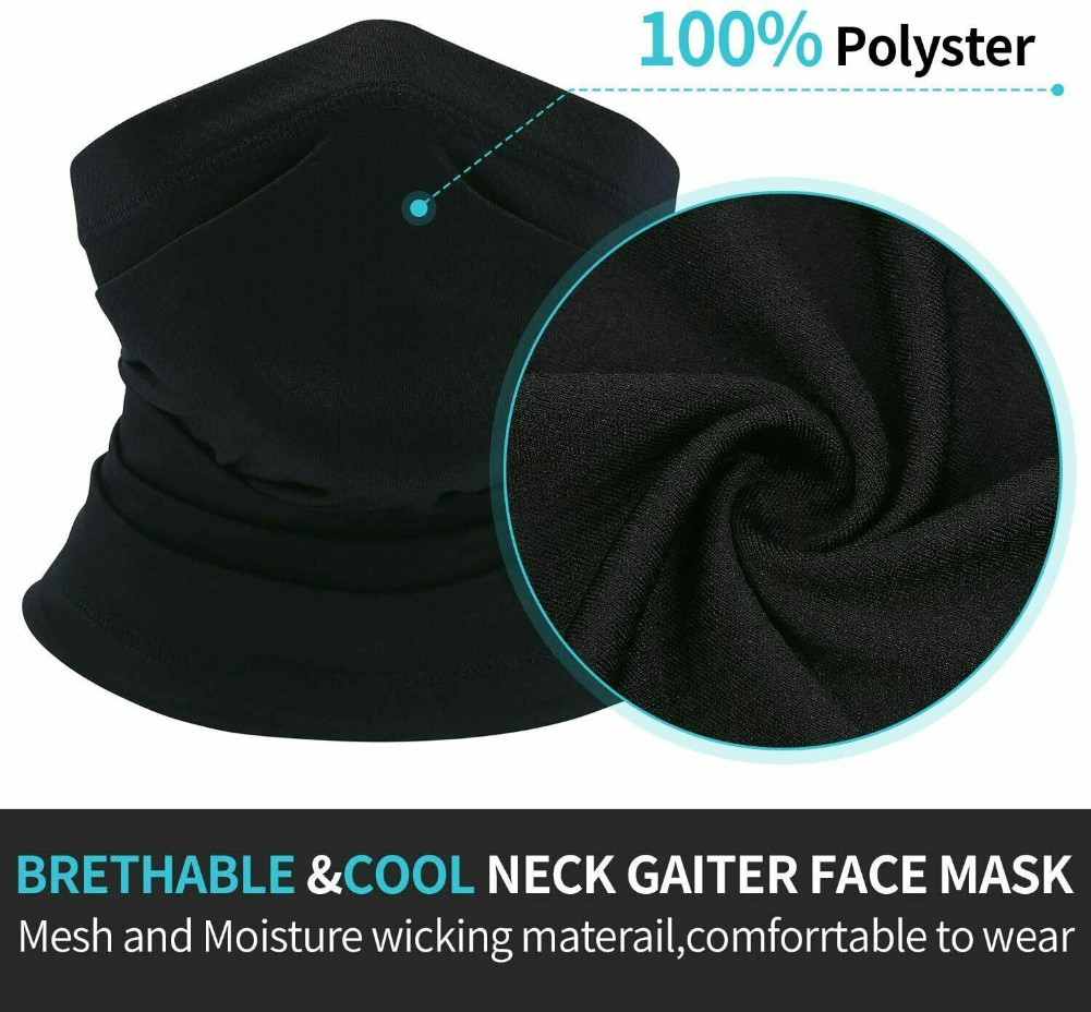 UV Protection Cooling Face Mask Cover Sports Bandana Balaclava Neck Gaiter Scarf