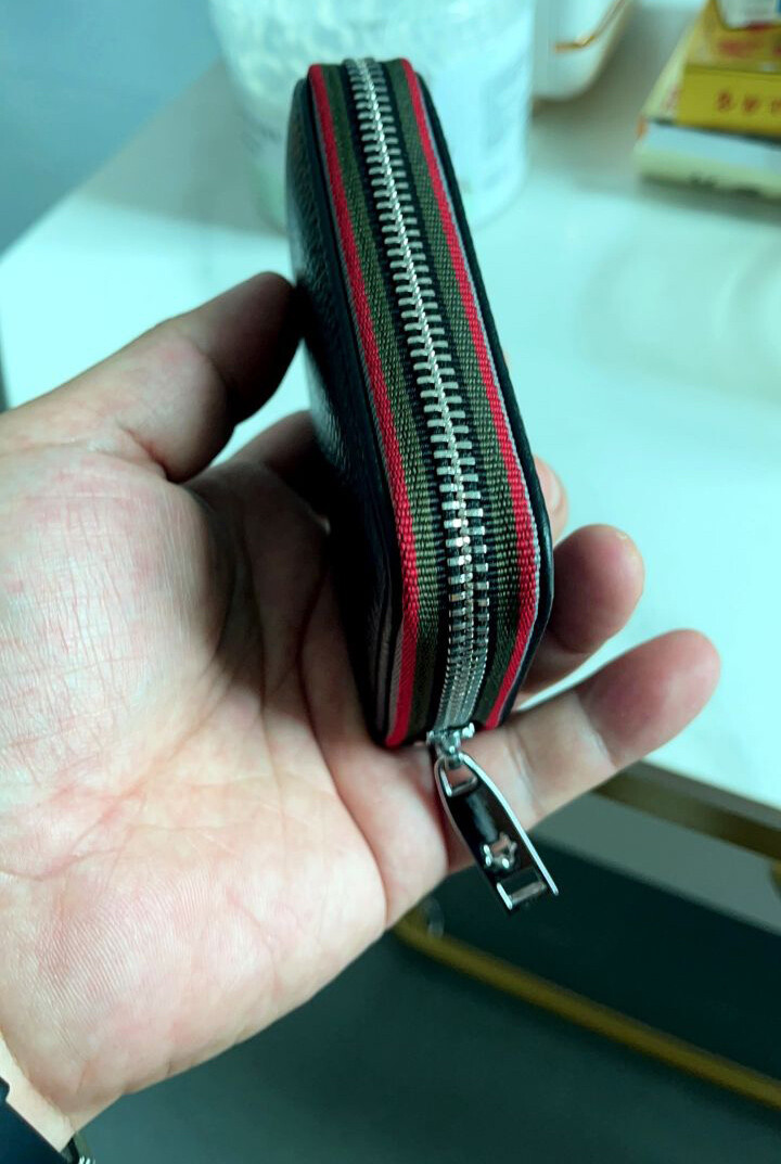 RFID Blocking Women’s Genuine Leather Wallet Credit Card Holder Zipper Pocket