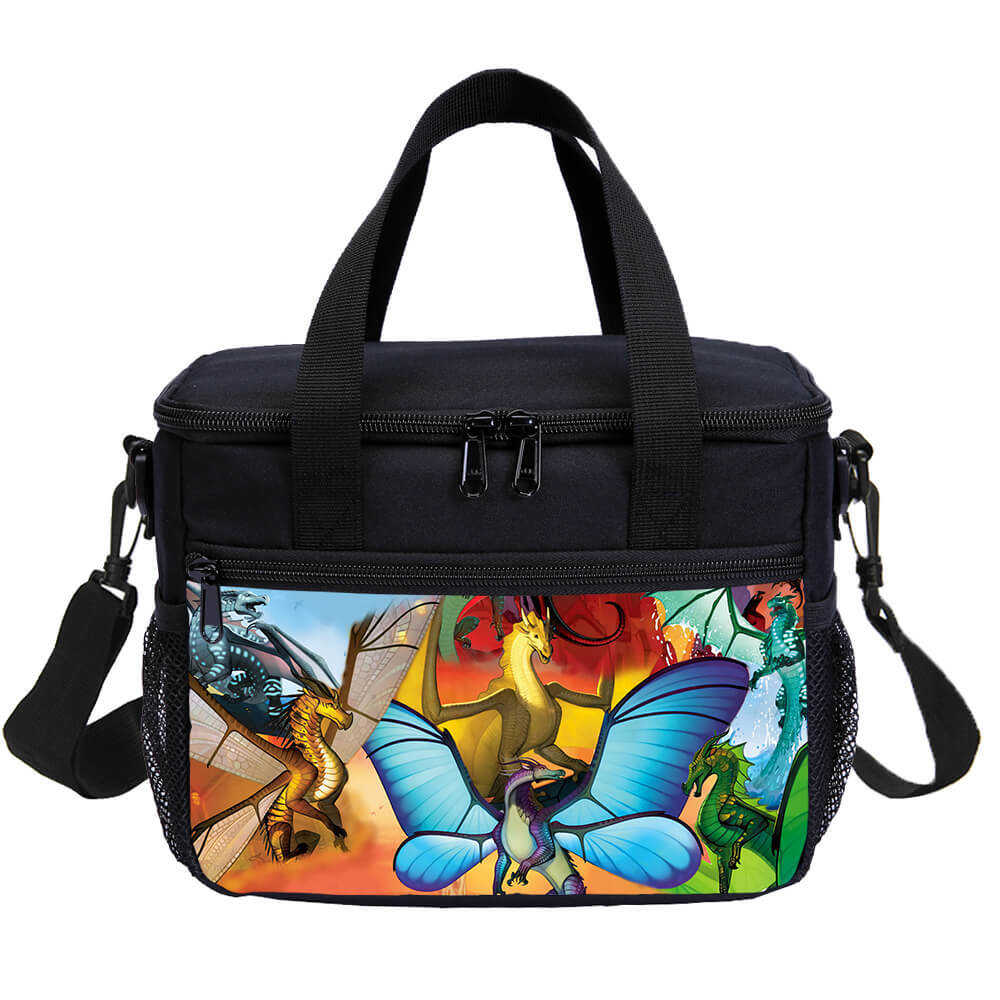 Wings of Fire Cartoon Kids Large School Backpacks Cooler Lunch Bag Pen Case Lot