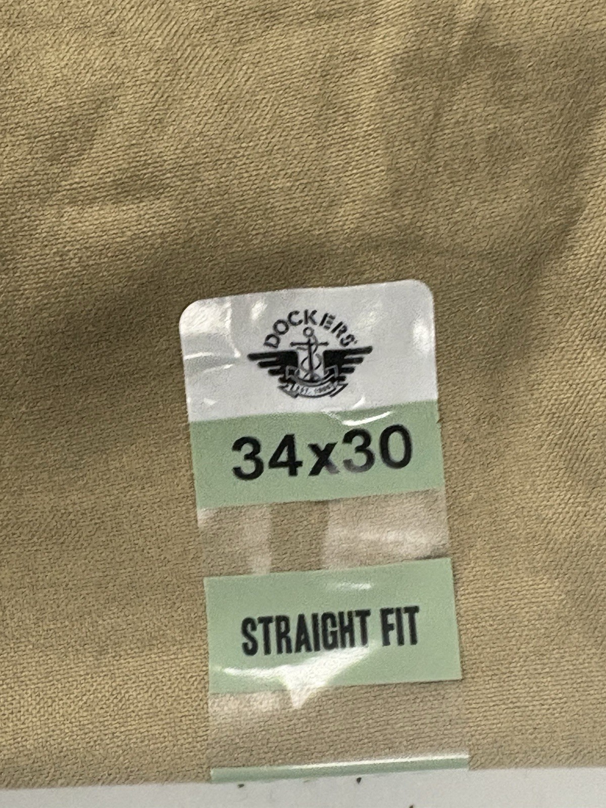 Dockers Men’s Chino Straight Fit Pants Stretch Tan 34X30