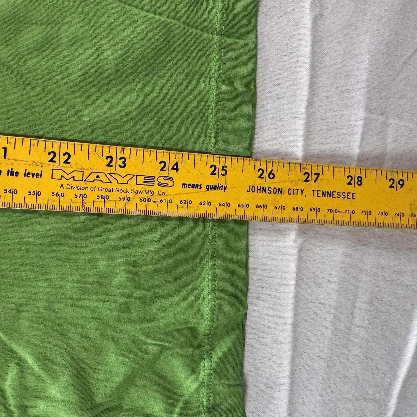 Stephanie b Pima Cotton Lime Green v-neck Button Sleeve Soft Small New A158