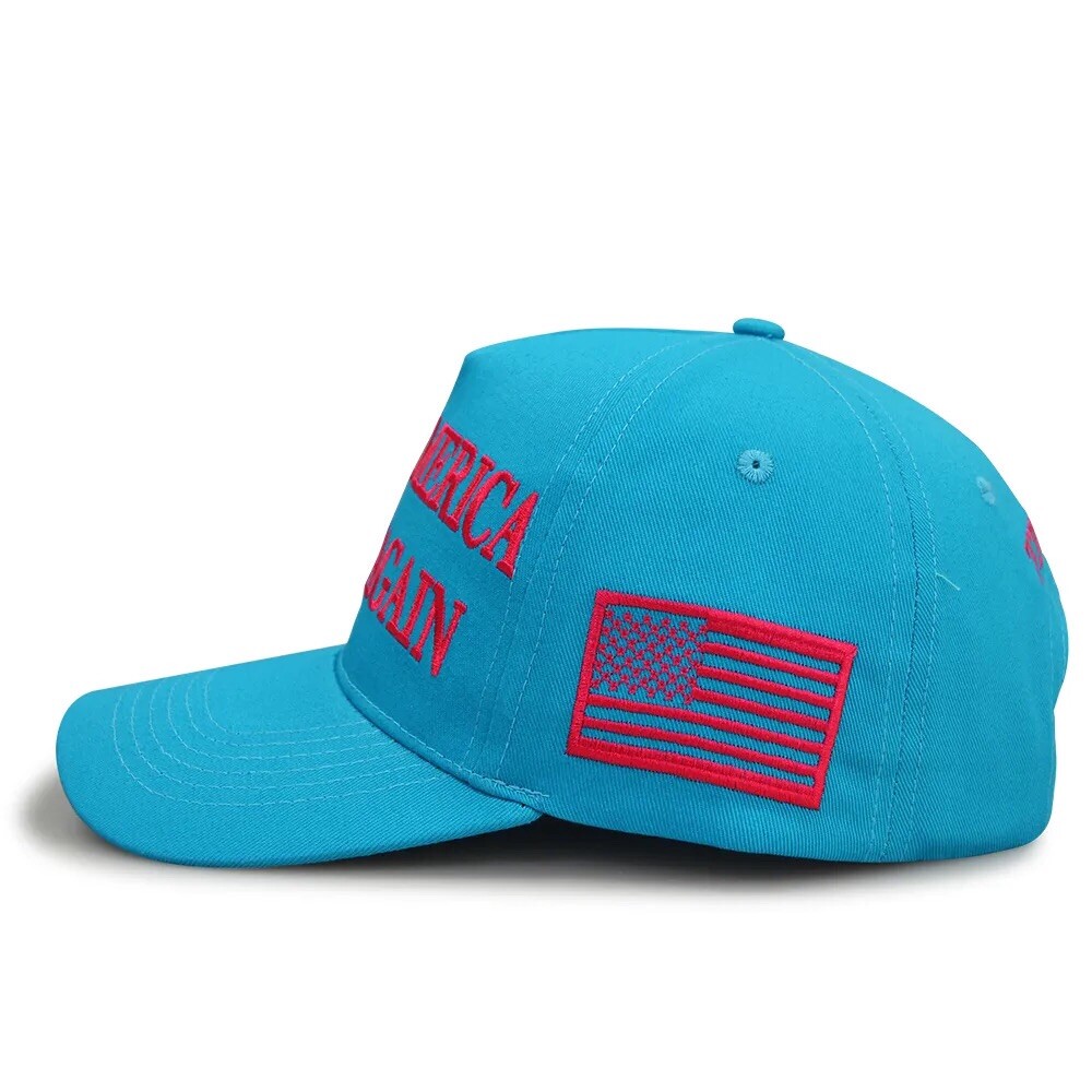 Trump..OFFICIAL..MAGA Hat..NEVER SURRENDER..Exclusive..Teal/Pink..NEW DESIGN