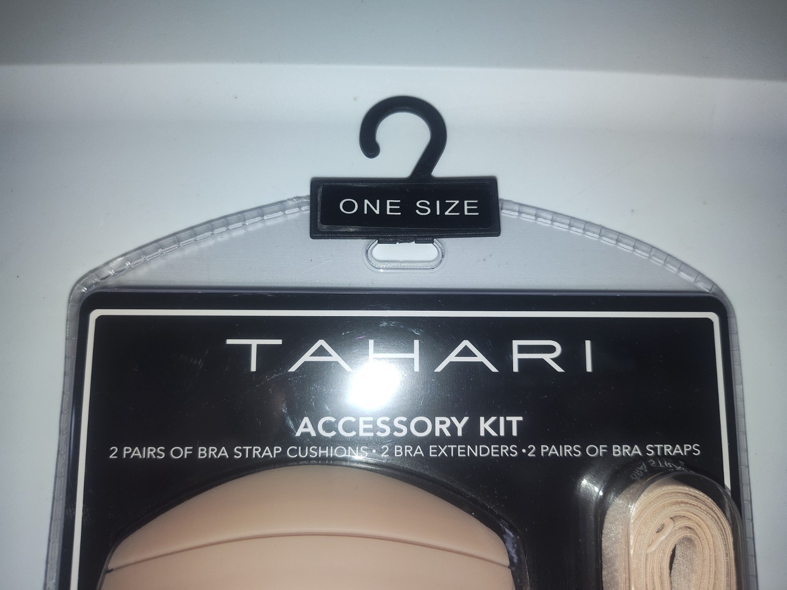 Tahari Nude Bra Accessory Kit Bra Extenders, Straps, Cushions, NIP