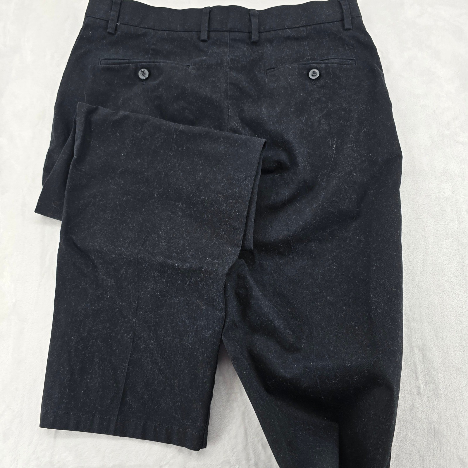 Dockers Chino Pants Mens 34×29 Relaxed Fit Black Cotton Stretch Casual