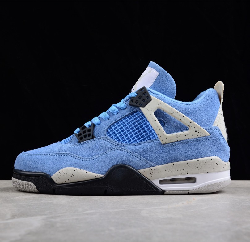 US Siez 7-12 Jordan 4 Retro “University Blue” Basketball Shoes for Men’s Shoes.