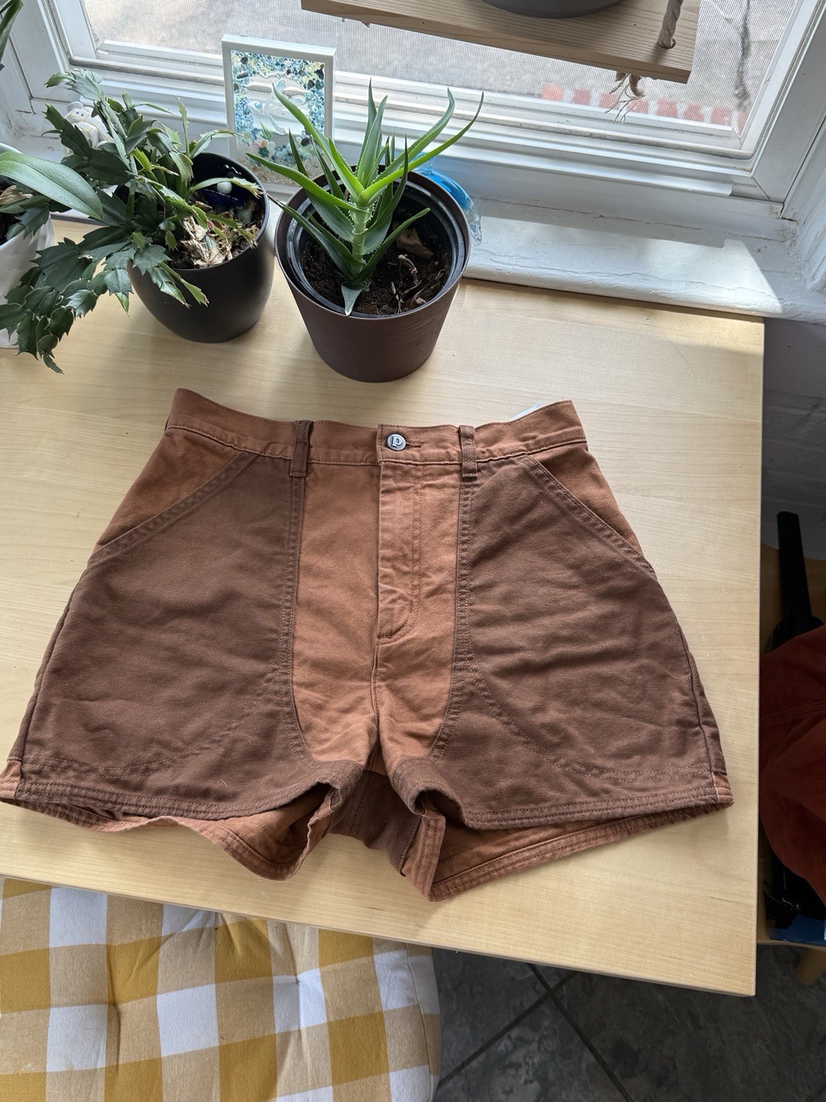 Patagonia Stand Up Shorts Women’s 4 Brown 100% Organic Cotton