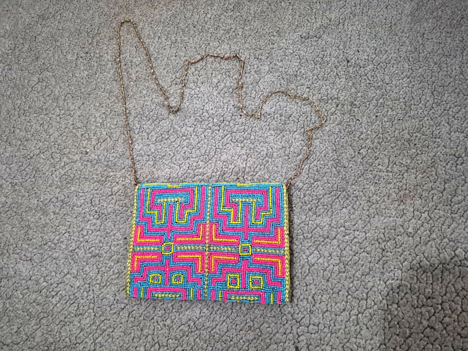 Vintage Hand Beaded Elite Quality Satin iInterior Majestic and Stunning Bag