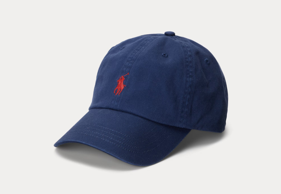 Polo Ralph Lauren Men’s One Size Cotton Chino Adjustable Ball Cap Navy Blue