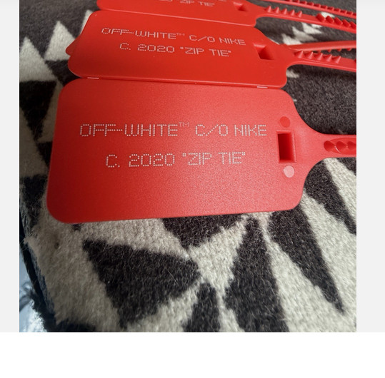 FAST SHIPPING “The Ten” ZIP TIE TAG Blue WHITE GREEN Red Replacement x Off-White