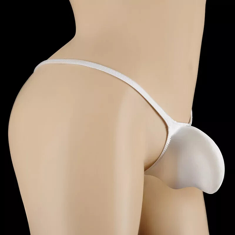 MENS SEXY OIL GLOSS GRAPE SMUGGLERS MICRO THONG-WHITE (MEDIUM 28-32)