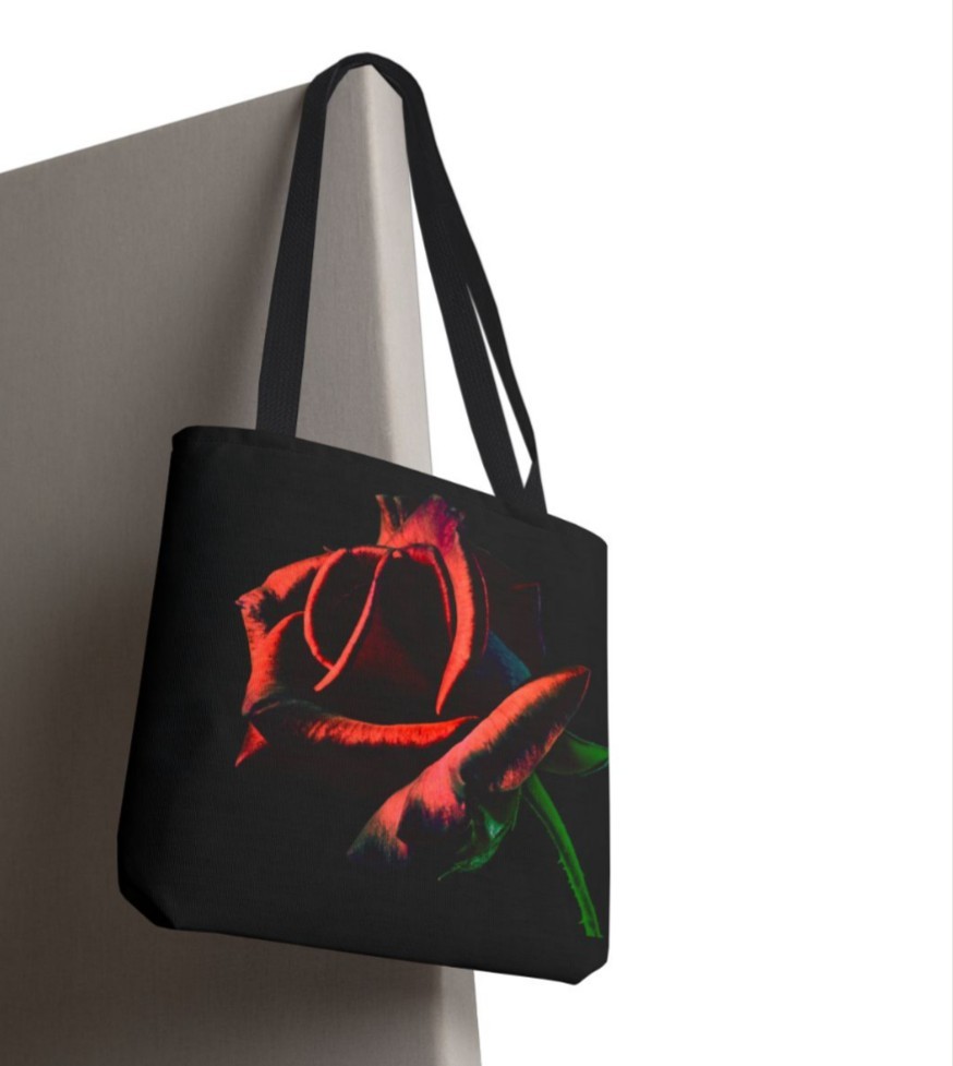 Tote Bag AOP Red Rose