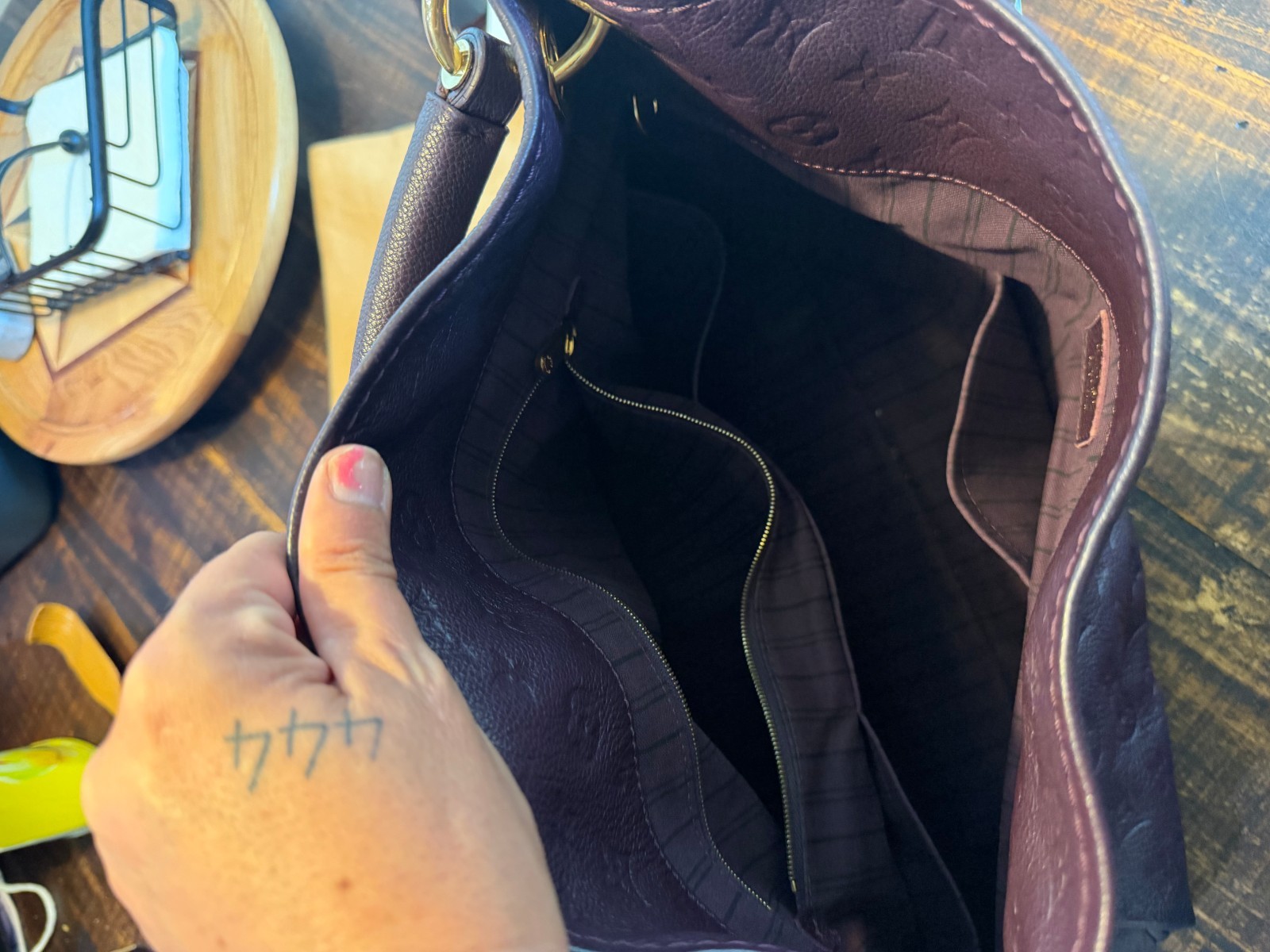 Louis Vuitton Purple Monogram Empreinte Purse Artsy
