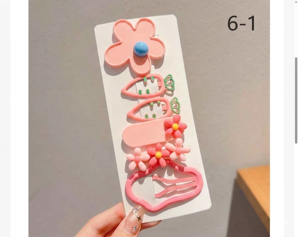 Cute Hair Clips Set Multi-Style Non-Slip Hair Accessories For Girls Daily Use