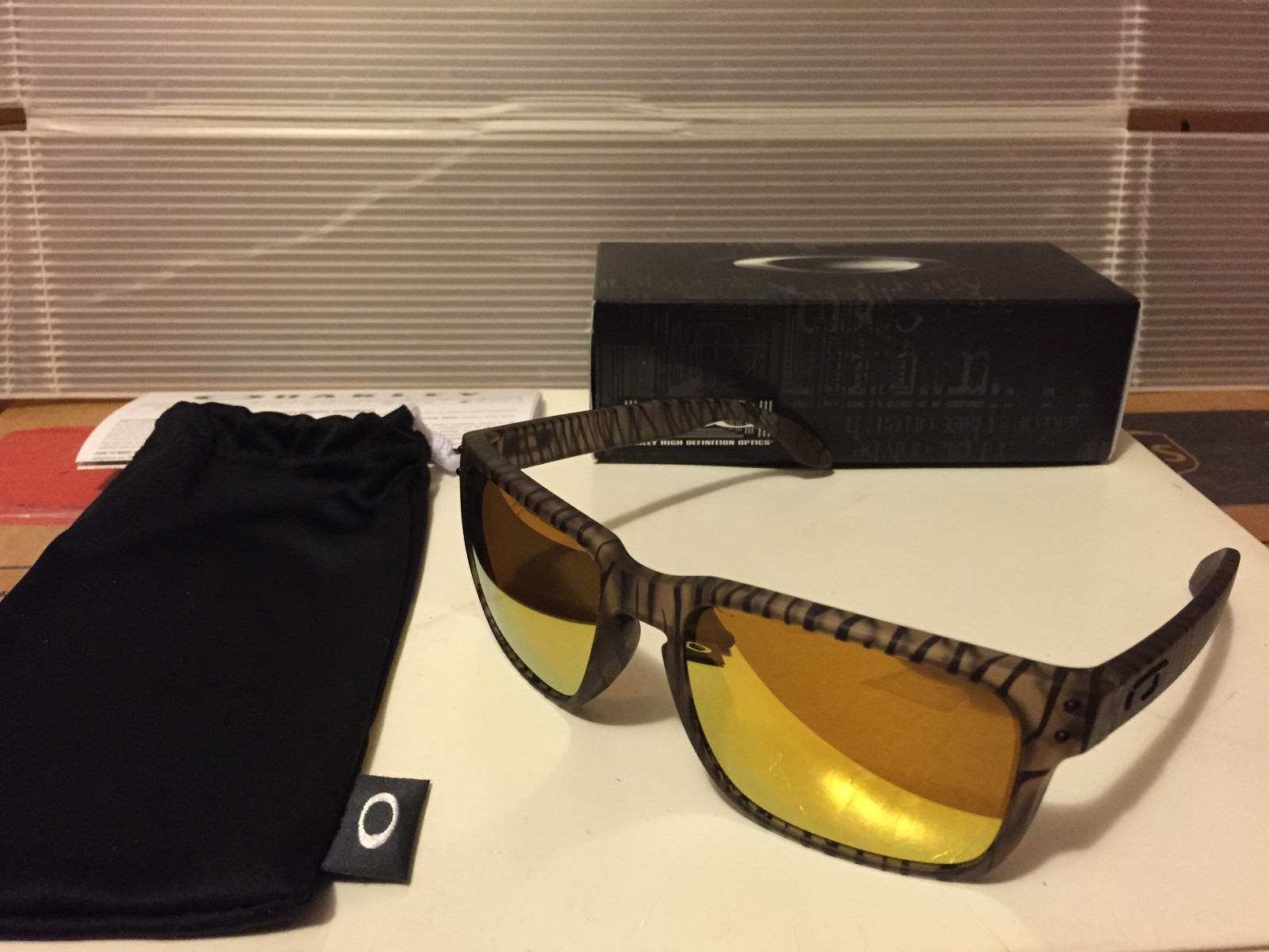 NEW Oakley Holbrook Urban Jungle Matte Sepia / 24K Gold Iridium, OO9102-99