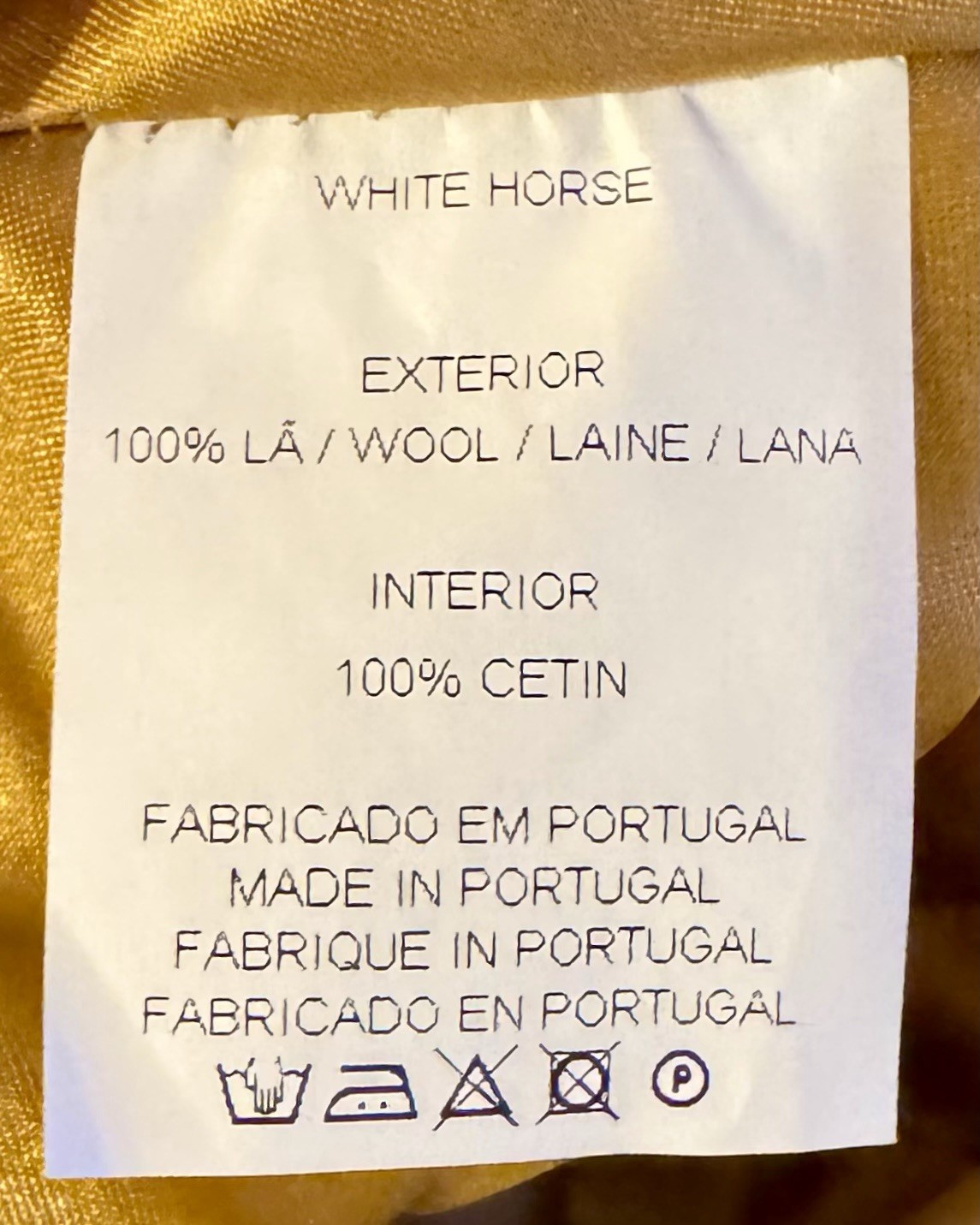 White Horse 100% Wool Flat Cap Brown Newsboy Ivy Hat Made In Portugal Teflon NWT