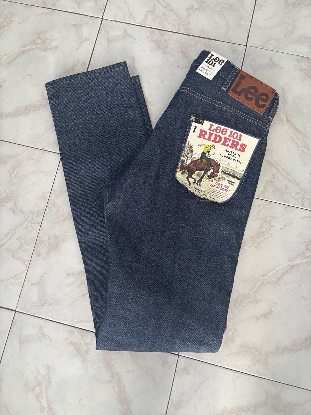 LEE Jeans 101 Japan Sanforized Selvedge Denim Made in Italy Men’s Size 36×32