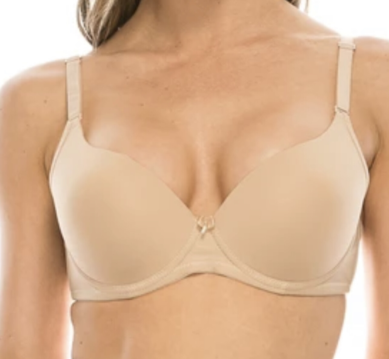 2-6 T-shirt Bras Lightly Lined Bra Soft Cup 3 Hook Full Cover Underwire 32B-42B