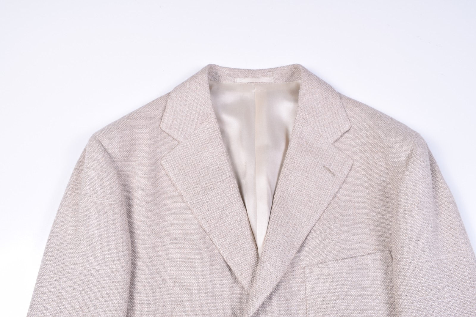 NWT Belvest Biege Pure Linen Fully Lined Three Button Sportcoat PERFECT 40 40R