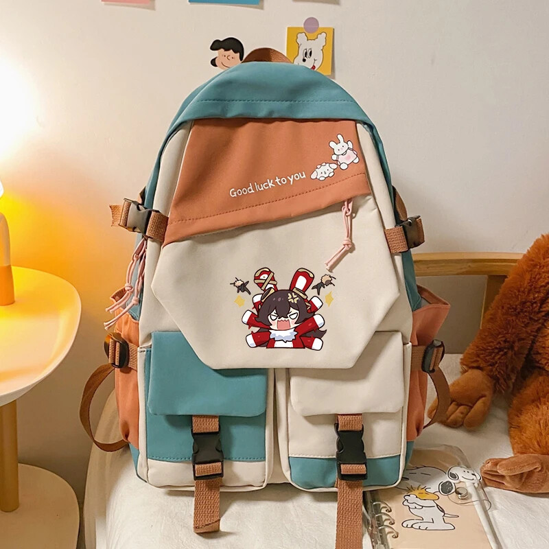 Fullmetal Alchemist Backpack School Bag Cartoon Laptop Travel Rucksack Outdoor