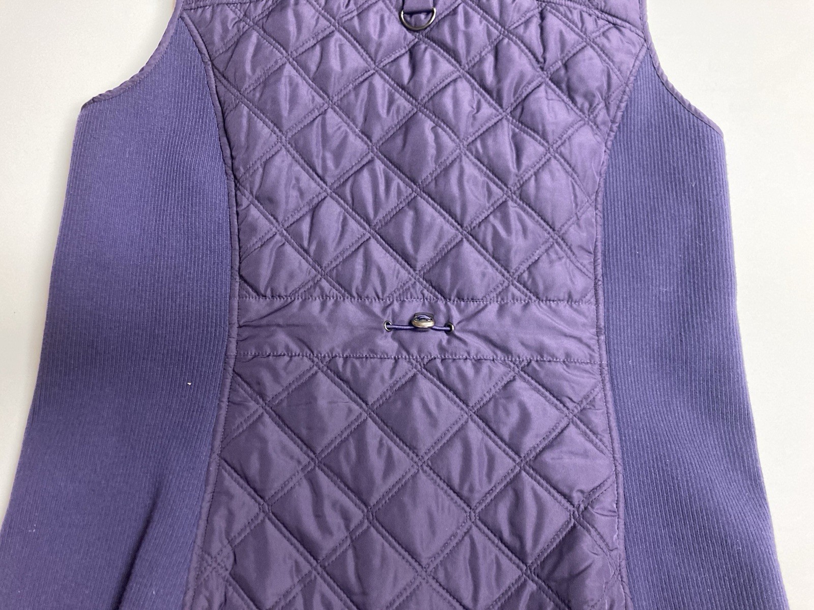 Weatherproof Women’s Purple Quilted Zip Front Vest XL/XG Lined Pockets