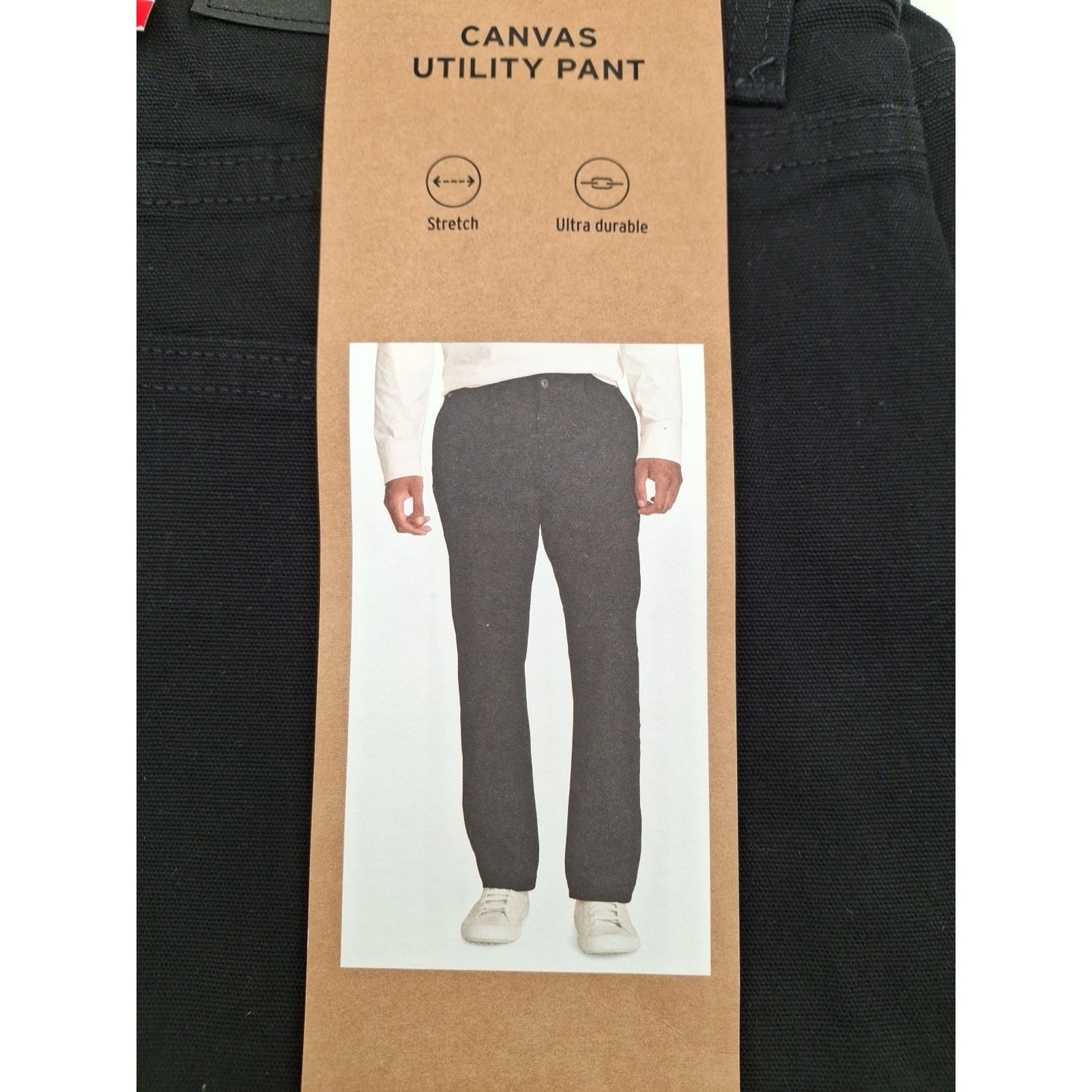 Eddie Bauer Men’s Canvas Utility Stretch Pants – Black – Size: 34×30 – NWT!