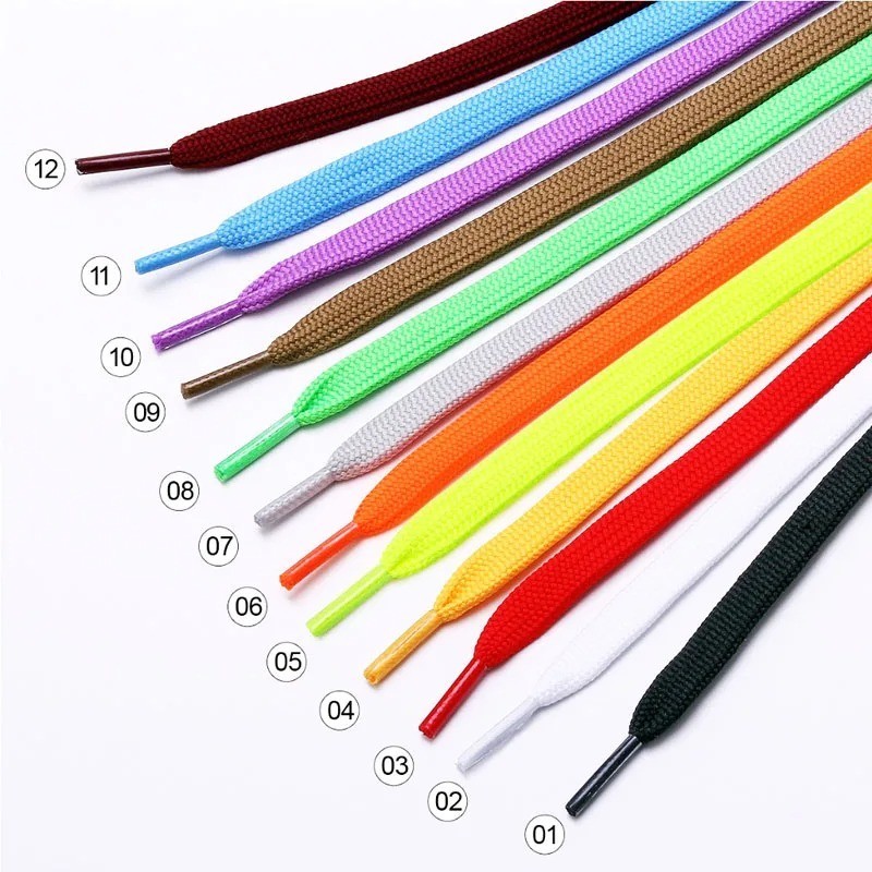 Fat Shoelaces Thick Flat 3/4″ Wide Shoelaces Solid Color for All Shoe Types