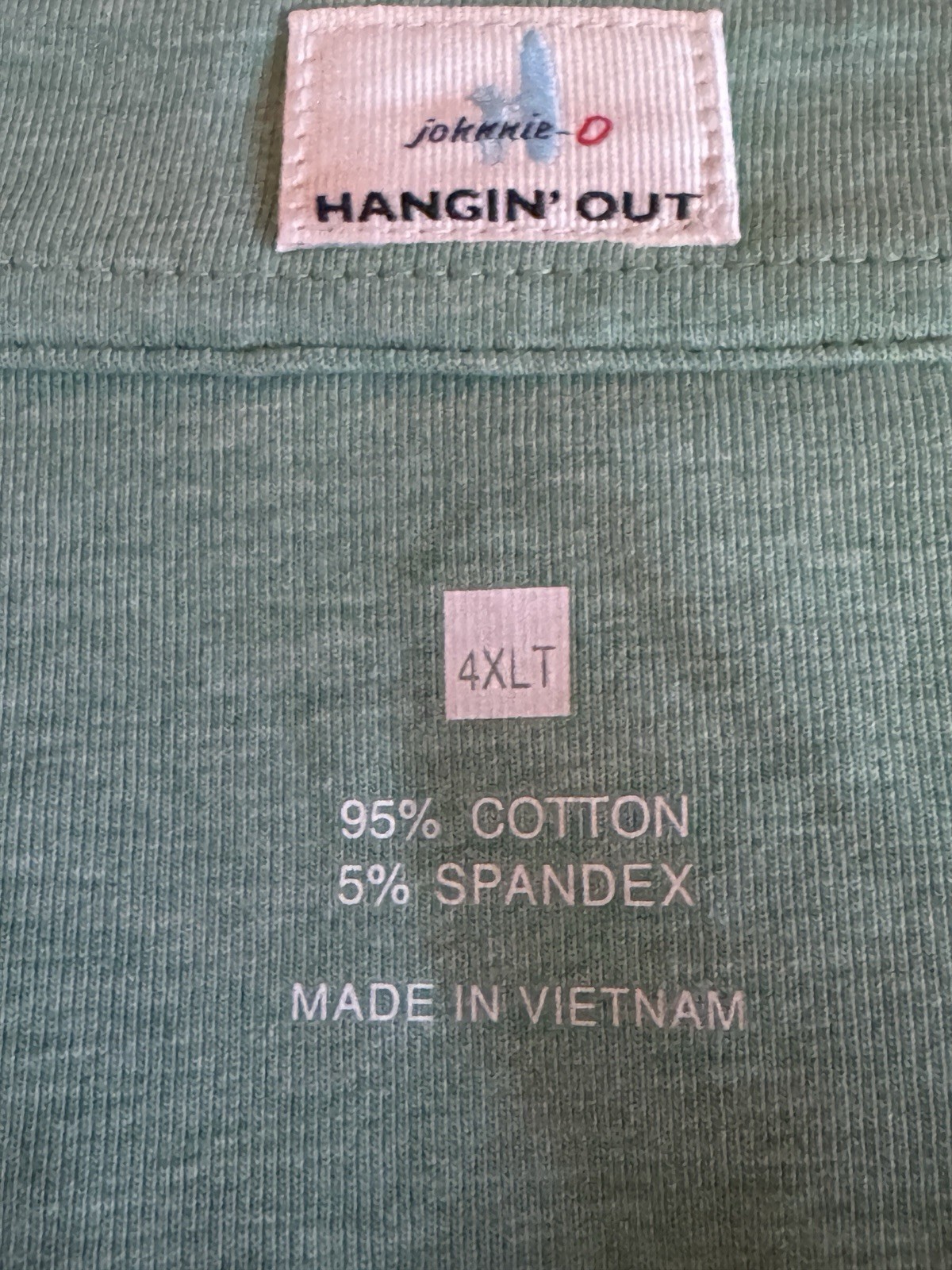 Johnnie-O Hangin’Out Heather Original Blimey Limey Polo Shirt 4XLT Golf Logo