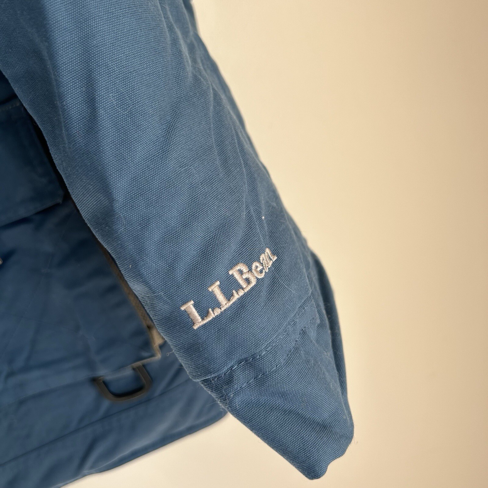 L.L. Bean Coat Boys M 10-12 Blue Winter Insulated Pockets No Hood Warm OHL18