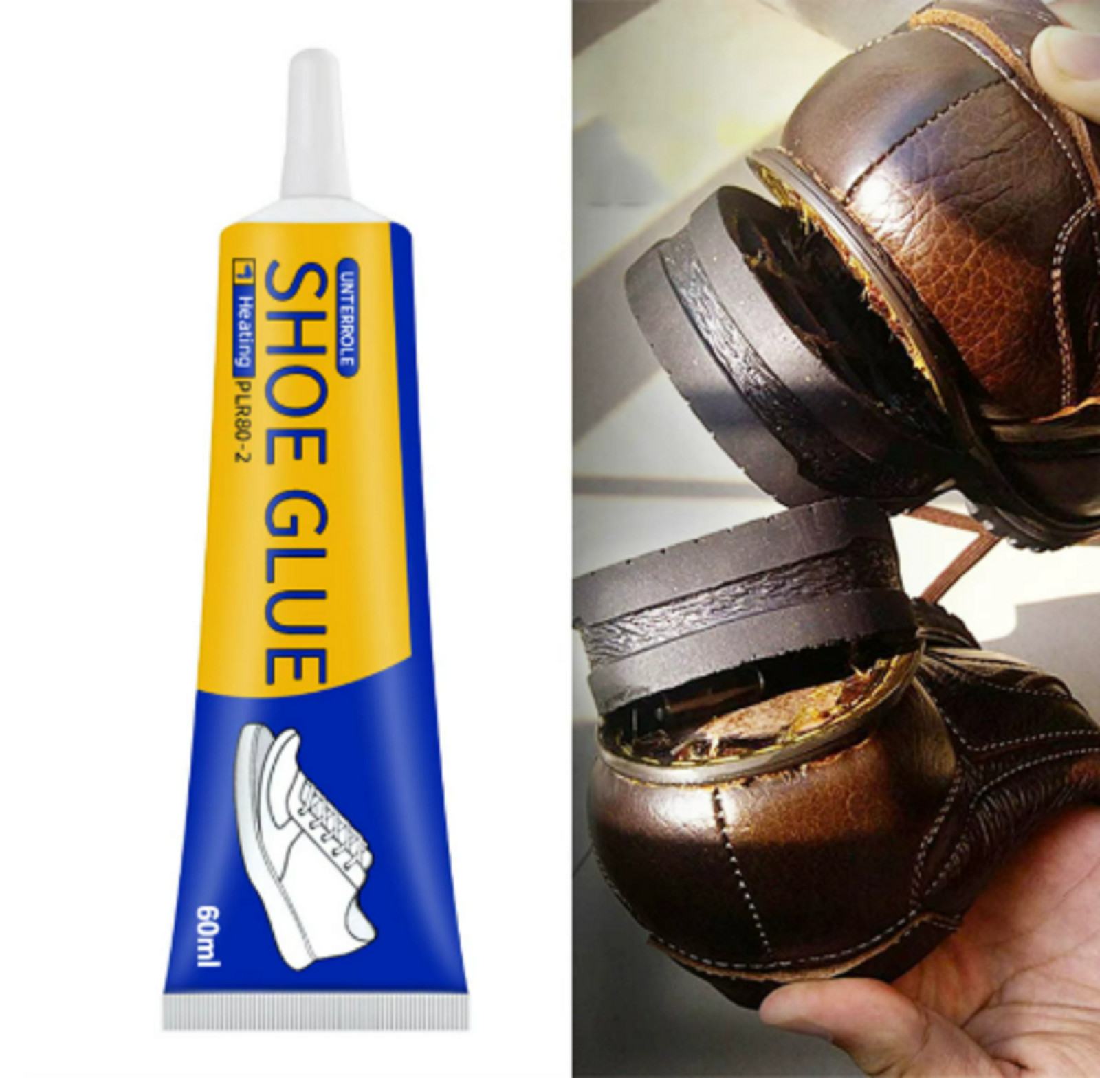 Shoe-Fix Glue: Pro Grade Shoe Repair Glue Adhesive for Boots, Heels, Soles, More