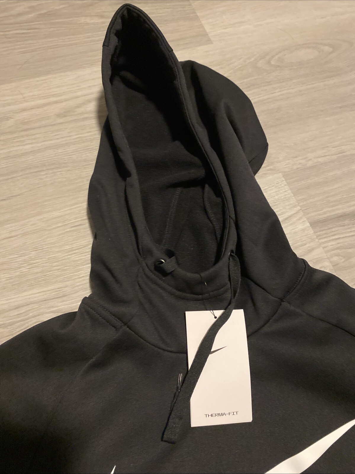 Nike Therma Fit Swoosh Pullover Hoodie Men’s Medium Black NWT