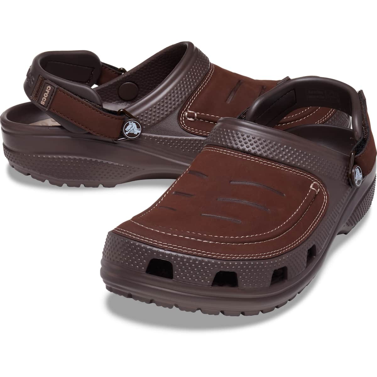 Crocs Men’s Yukon Vista LR Clogs – LiteRide Foam, Adjustable Strap, Faux Leather